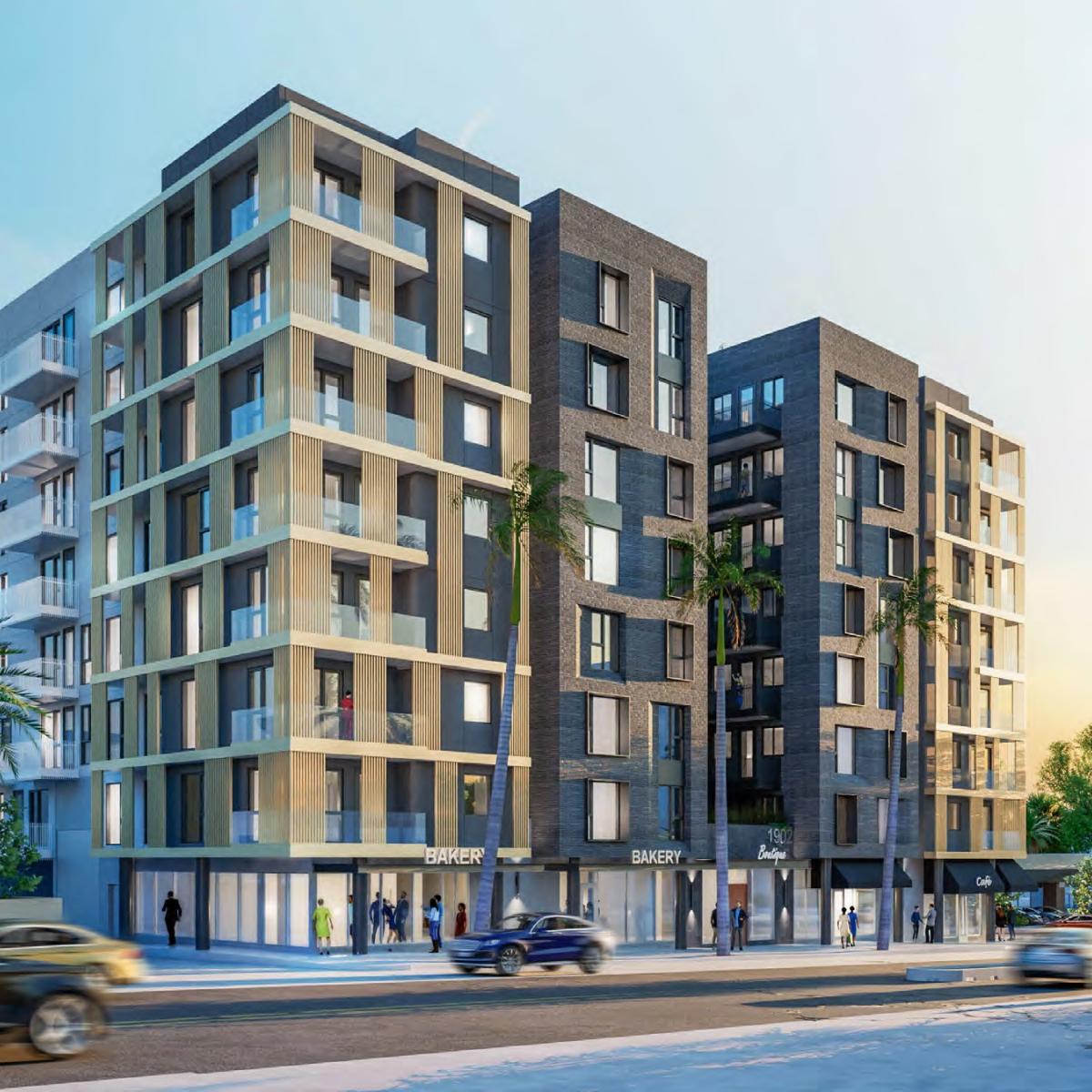 Design tweaks for mixed-use project at 1902 Wilshire Blvd